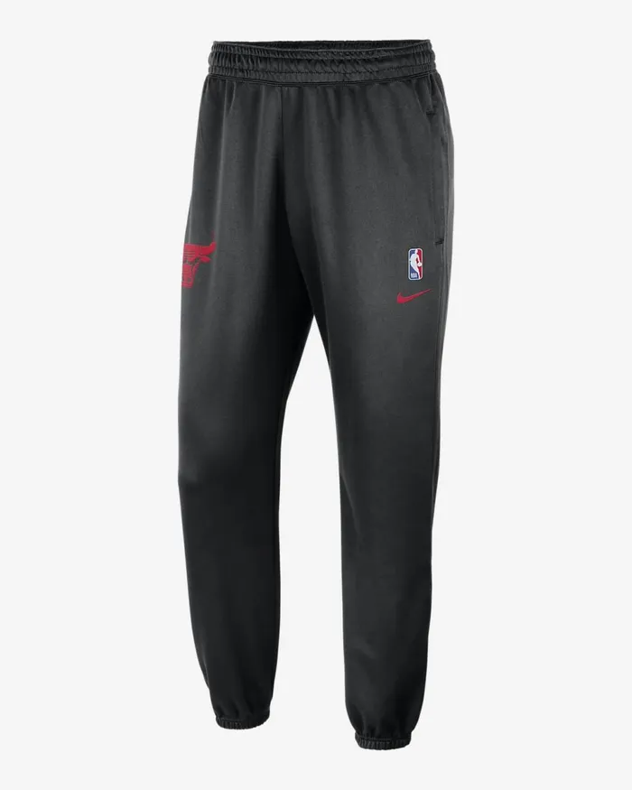 Men Chicago Bulls Spotlight Blackuniversity Red Nike Trousers And Tights