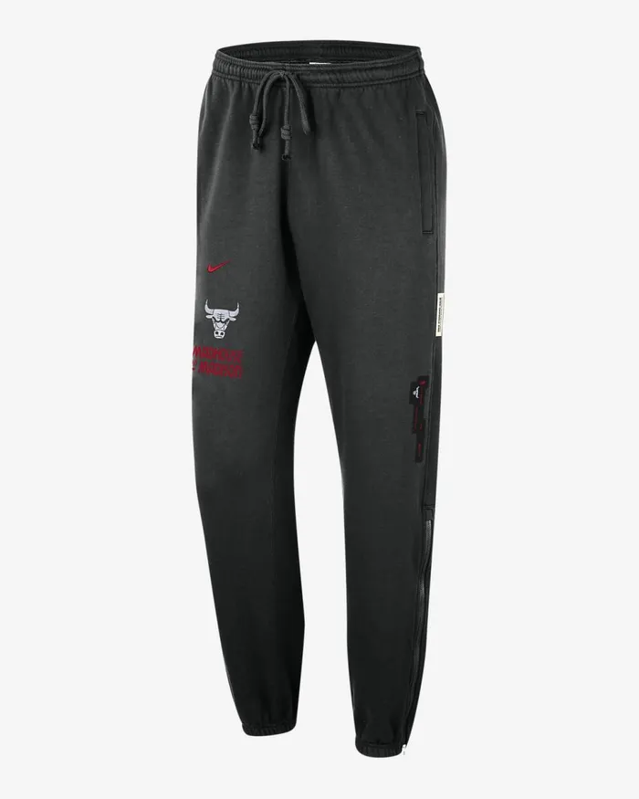 Men Chicago Bulls Standard Issue 202324 City Edition Black Nike Trousers And Tights