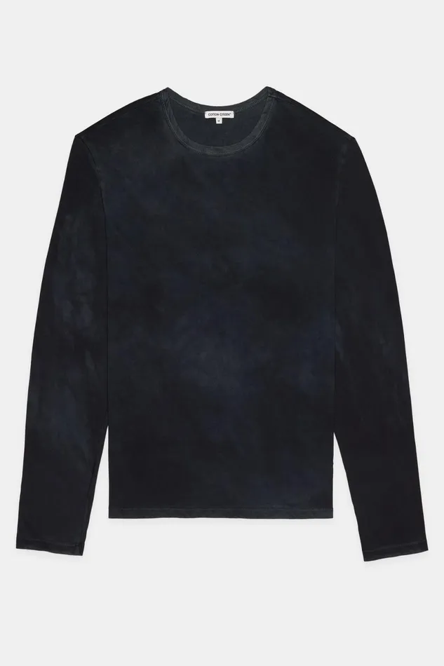 Men Classic Crew Long Sleeve Shirt Vintage Black COTTON CITIZEN Shirts Men Classic Crew Long Sleeve Shirt Vintage Black COTTON CITIZEN Shirts