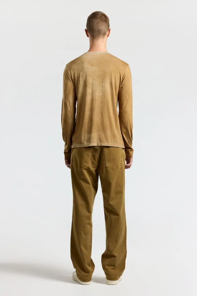 Men Classic Crew Long Sleeve Shirt Vintage Burnt Honey COTTON CITIZEN Shirts Men Classic Crew Long Sleeve Shirt Vintage Burnt Honey COTTON CITIZEN Shirts