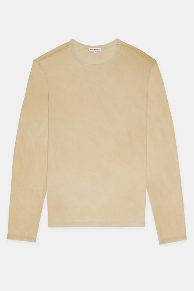 Men Classic Crew Long Sleeve Shirt Vintage Cashew COTTON CITIZEN Shirts Men Classic Crew Long Sleeve Shirt Vintage Cashew COTTON CITIZEN Shirts