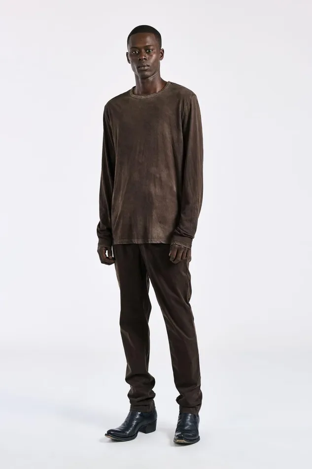 Men Classic Crew Long Sleeve Shirt Vintage Espresso COTTON CITIZEN Shirts Men Classic Crew Long Sleeve Shirt Vintage Espresso COTTON CITIZEN Shirts