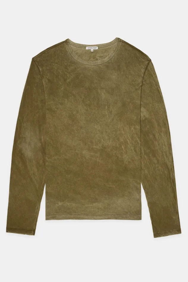 Men Classic Crew Long Sleeve Shirt Vintage Fern COTTON CITIZEN Shirts Men Classic Crew Long Sleeve Shirt Vintage Fern COTTON CITIZEN Shirts