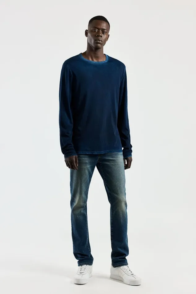 Men Classic Crew Long Sleeve Shirt Vintage Navy COTTON CITIZEN Shirts Men Classic Crew Long Sleeve Shirt Vintage Navy COTTON CITIZEN Shirts