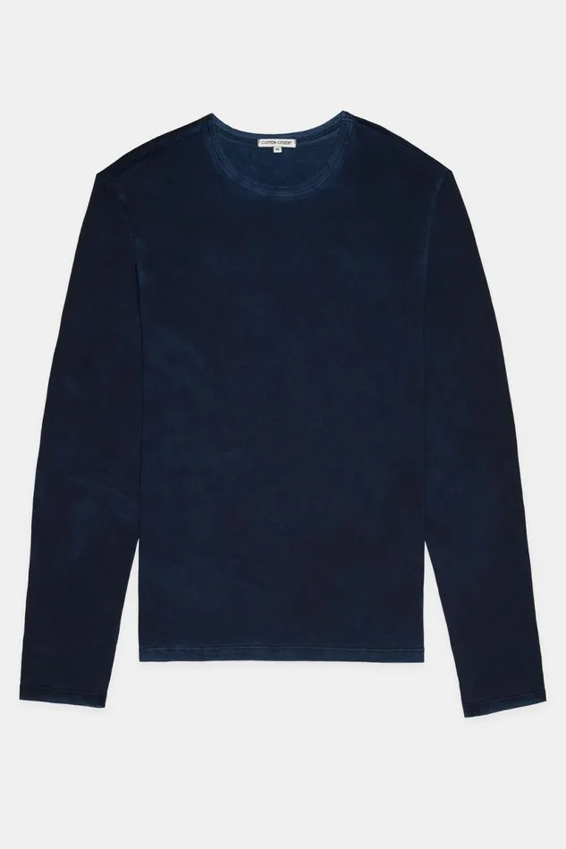 Men Classic Crew Long Sleeve Shirt Vintage Navy COTTON CITIZEN Shirts Men Classic Crew Long Sleeve Shirt Vintage Navy COTTON CITIZEN Shirts