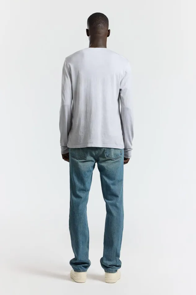 Men Classic Crew Long Sleeve Shirt Vintage Silver COTTON CITIZEN Shirts Men Classic Crew Long Sleeve Shirt Vintage Silver COTTON CITIZEN Shirts
