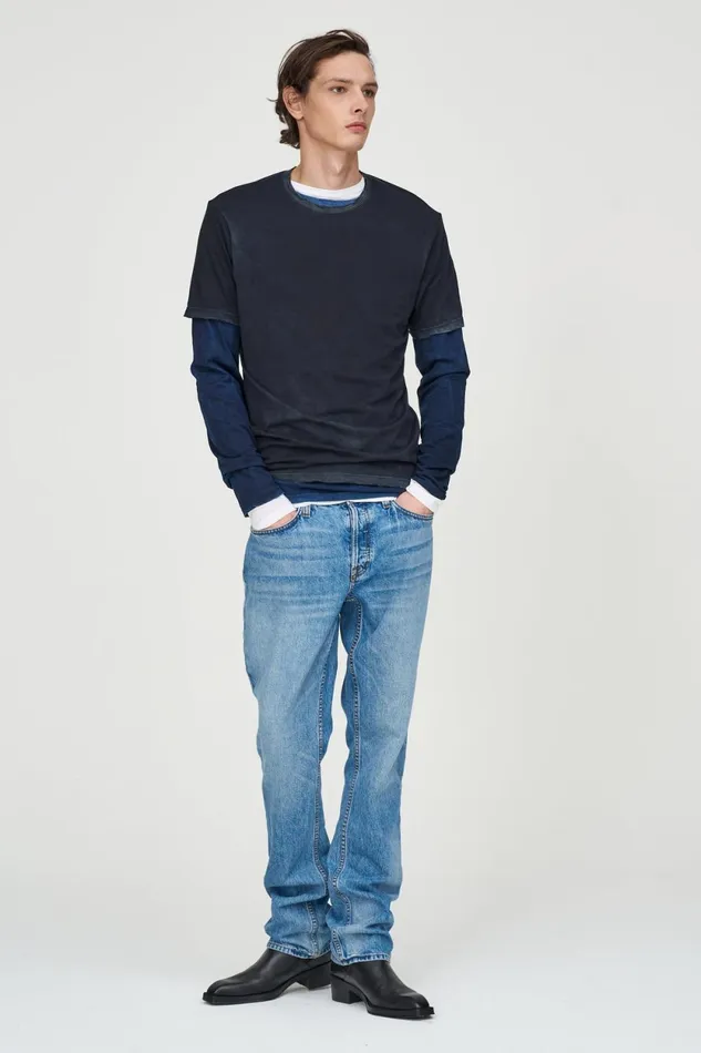 Men Classic Crewneck Tee Vintage Black COTTON CITIZEN TShirts Men Classic Crewneck Tee Vintage Black COTTON CITIZEN TShirts