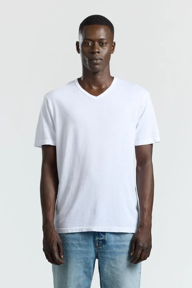 Men Classic VNeck Tee White COTTON CITIZEN TShirts