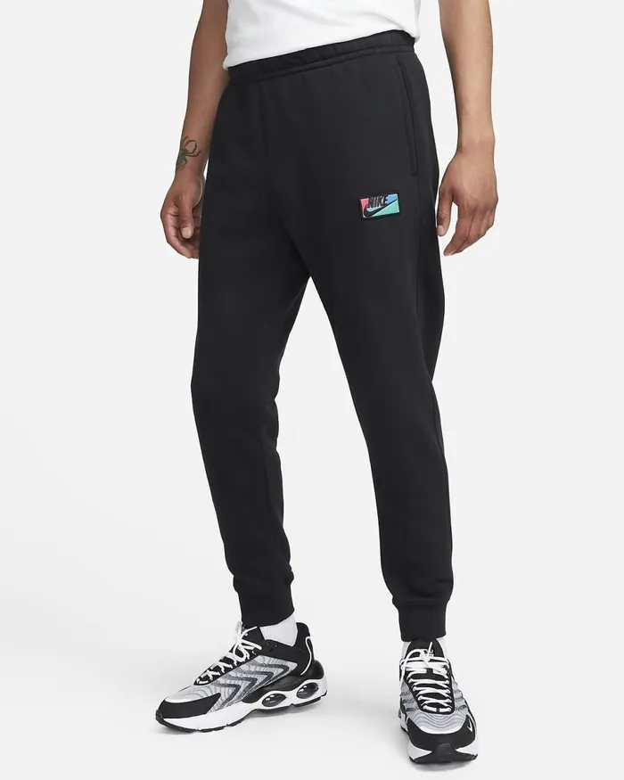 Men Club Fleece Blackblack Nike Trousers And Tights