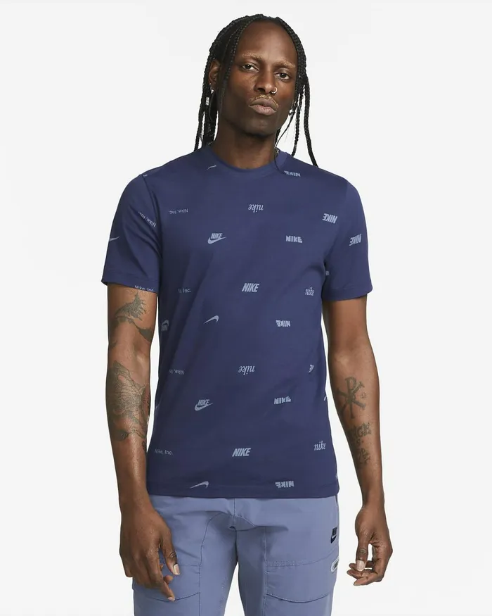 Men Club Midnight Navy Nike Tops And TShirts