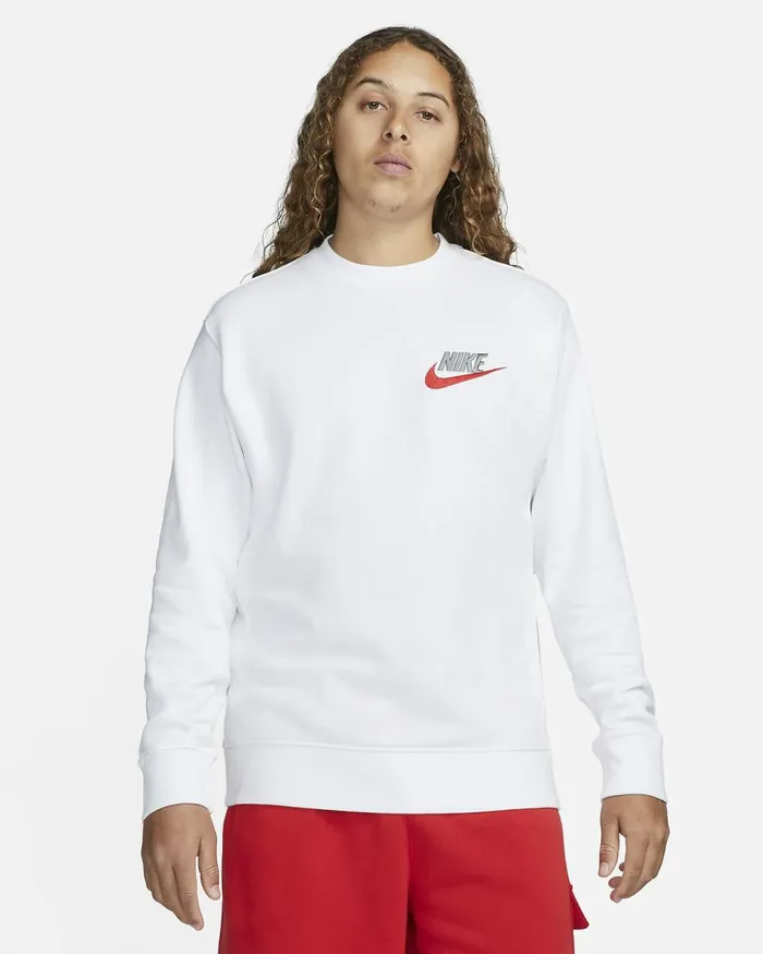 Men Club White Nike Hoodies And Sweatshirts