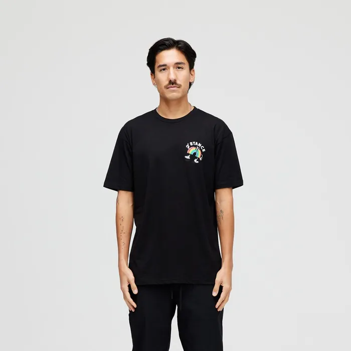 Men Coin Flip TShirt Black Stance Graphics