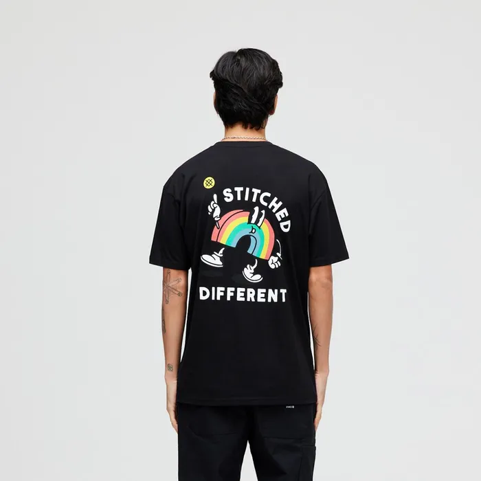 Men Coin Flip TShirt Black Stance Graphics