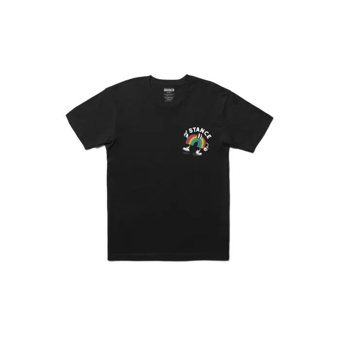Men Coin Flip TShirt Black Stance Graphics