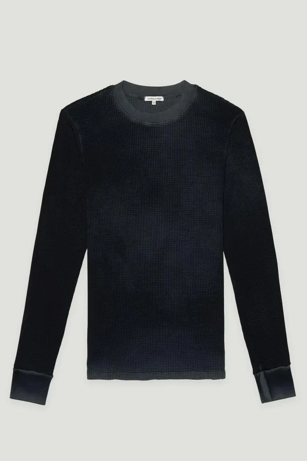 Men Cooper Thermal Vintage Black COTTON CITIZEN Shirts Men Cooper Thermal Vintage Black COTTON CITIZEN Shirts