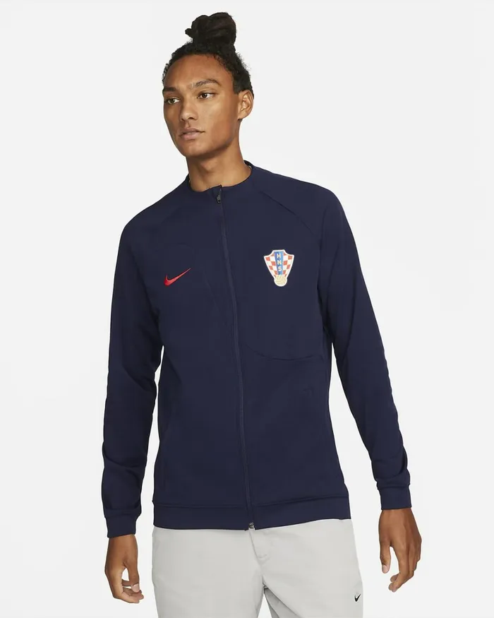 Men Croatia Academy Pro Blackened Blueuniversity Red Nike Tracksuits