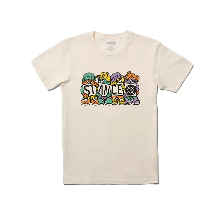Men DJ Javier X Short Sleeve TShirt Vintage White Stance Graphics