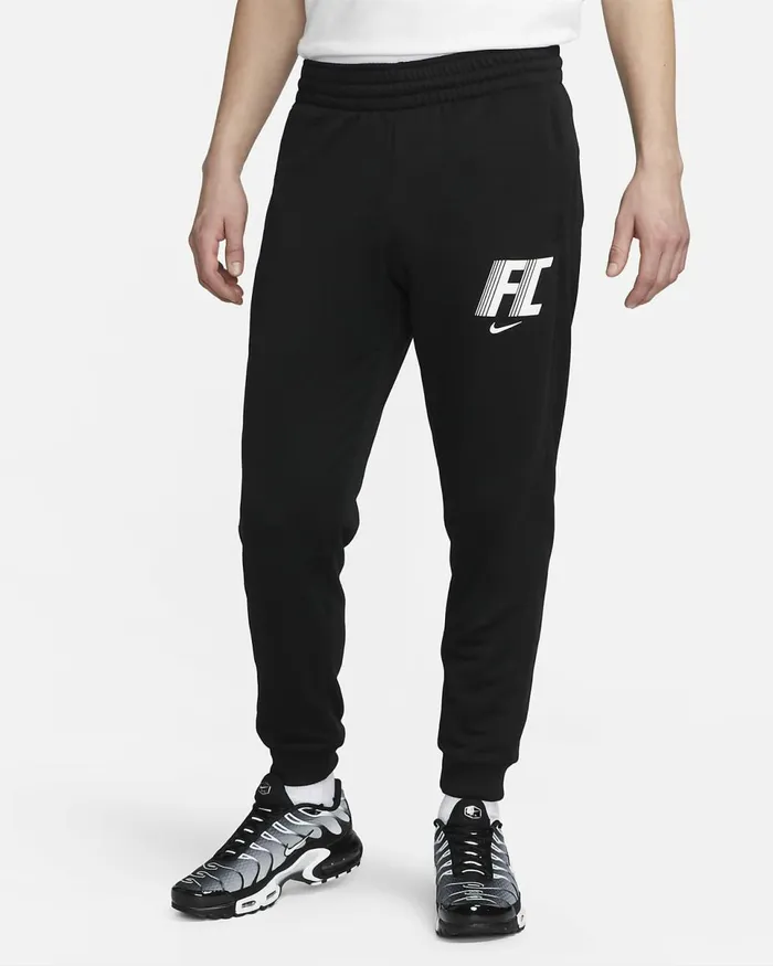 Men DriFit FC Blackblackwhite Nike Trousers And Tights
