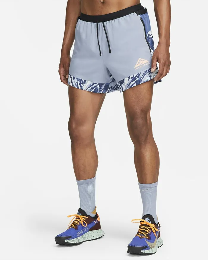 Men DriFit Flex Stride Ashen Slatemystic Navyorange Trance Nike Shorts