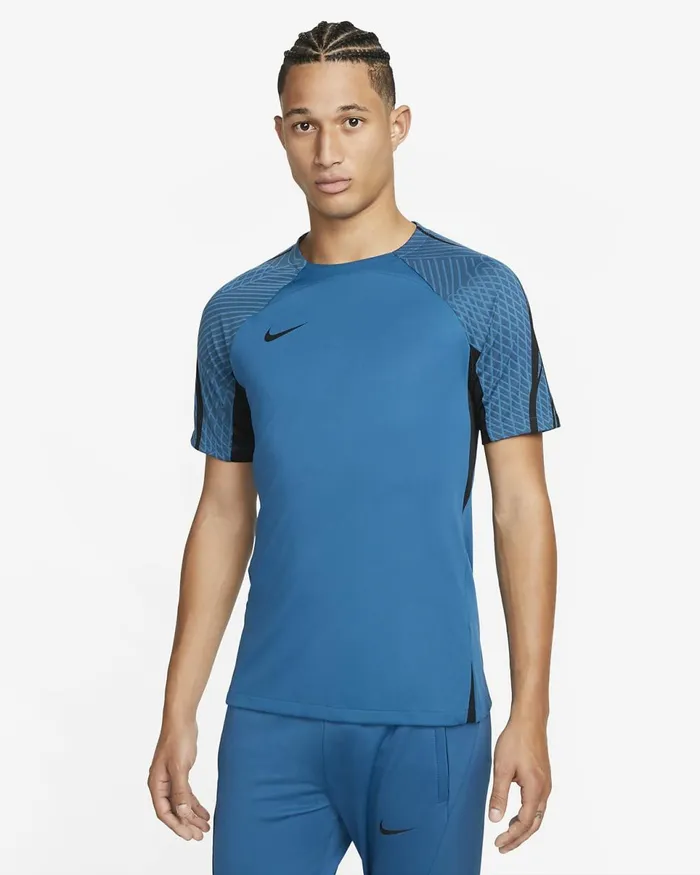 Men DriFit Strike Industrial Blueblackblack Nike Tops And TShirts