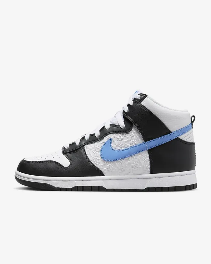 Men Dunk High Retro Blackwhiteuniversity Blue Nike Lifestyle