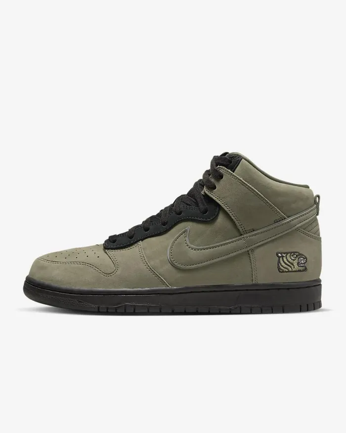 Men Dunk High X Soulgoods Medium Oliveblackmulticolour Nike Lifestyle