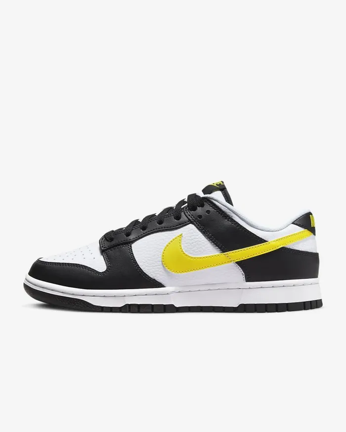 Men Dunk Low Blackwhiteopti Yellow Nike Lifestyle