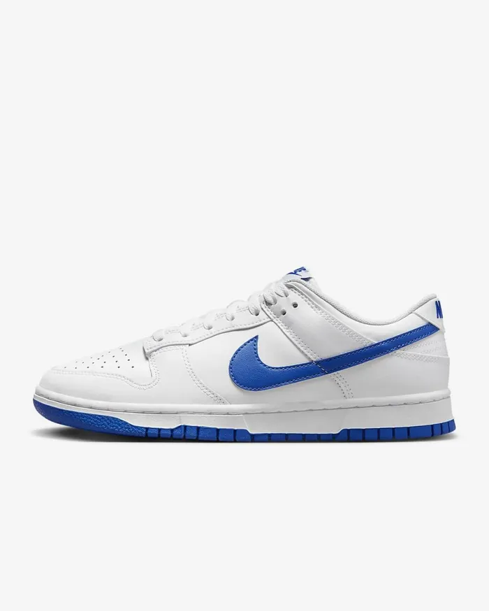 Men Dunk Low Retro Whitehyper Royal Nike Lifestyle