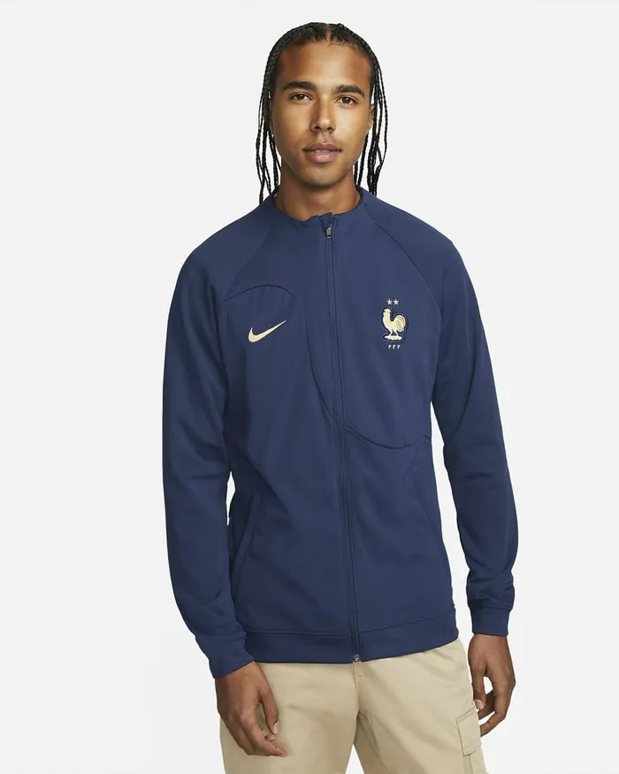 Men Fff Academy Pro Midnight Navymetallic Gold Nike Tracksuits