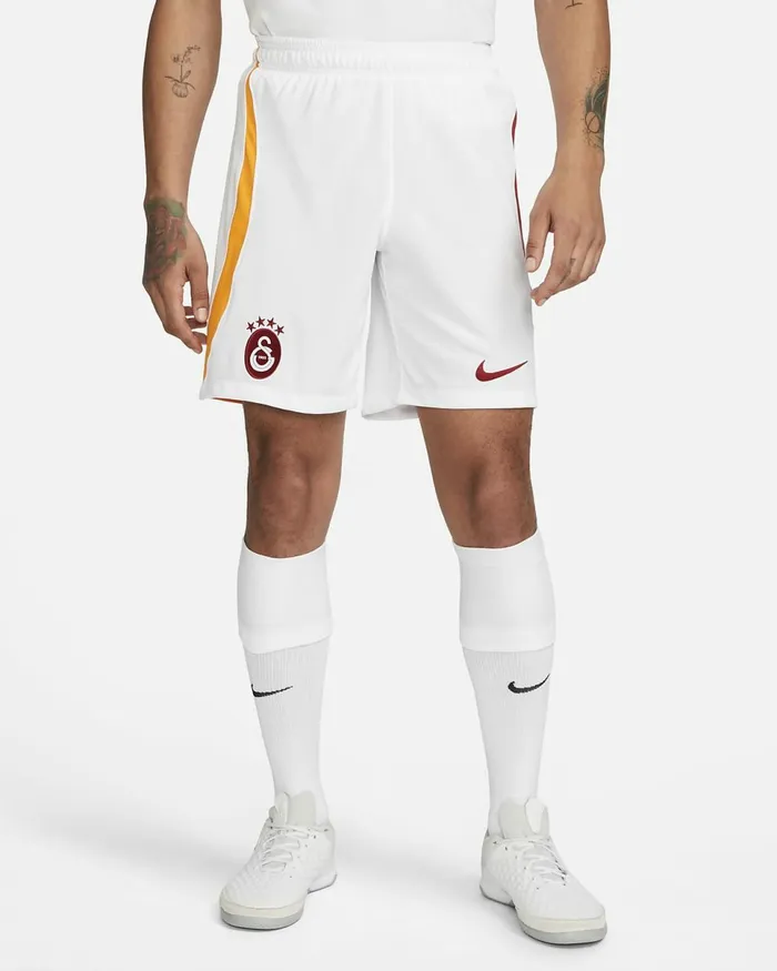 Men Galatasaray Sk 202223 Stadium Third Whitevivid Orangepepper Red Nike Shorts