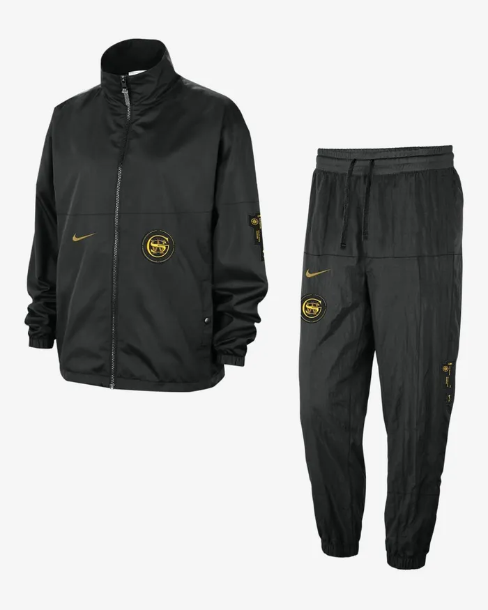 Men Golden State Warriors Starting 5 City Edition Blackblackblack Nike Tracksuits Men Golden State Warriors Starting 5 City Edition Blackblackblack Nike Tracksuits