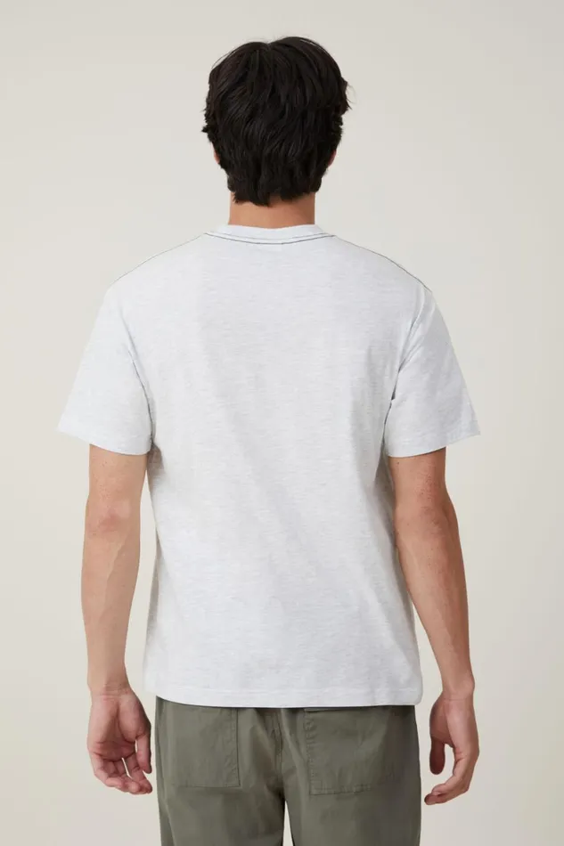 Men Graphic TShirts Cotton On Premium Loose Fit Art TShirt White Marlemissouri