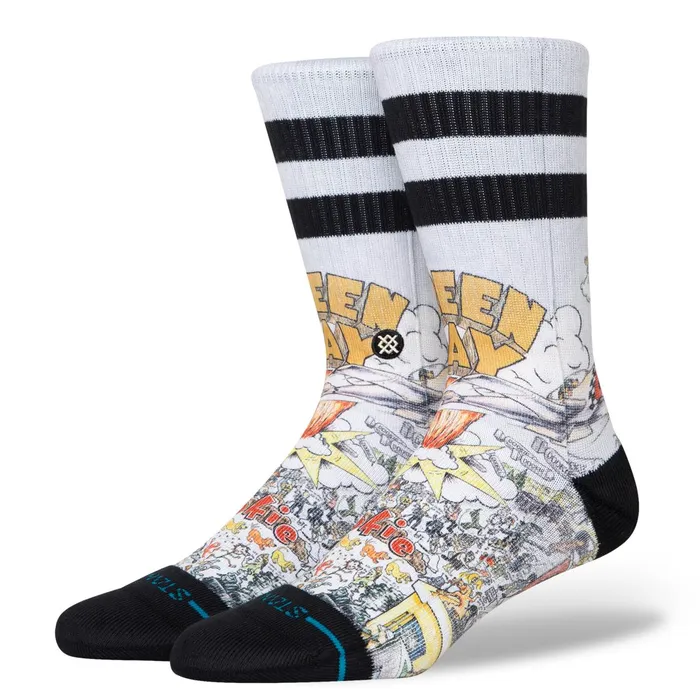 Men Green Day X Basket Case Poly Crew Socks Multi Stance Crew