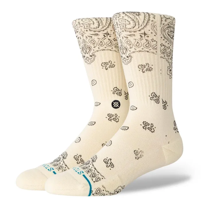 Men Hanky Crew Socks Cream Stance Crew