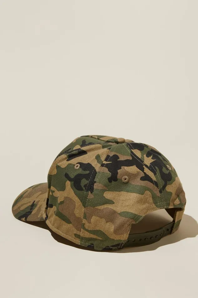 Men Hats Cotton On Curved Peak Snapback Camowhite Nyc