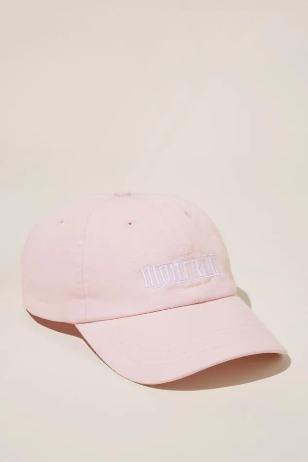 Men Hats Cotton On Dad Hat Chalk Pinkmontreal Racing