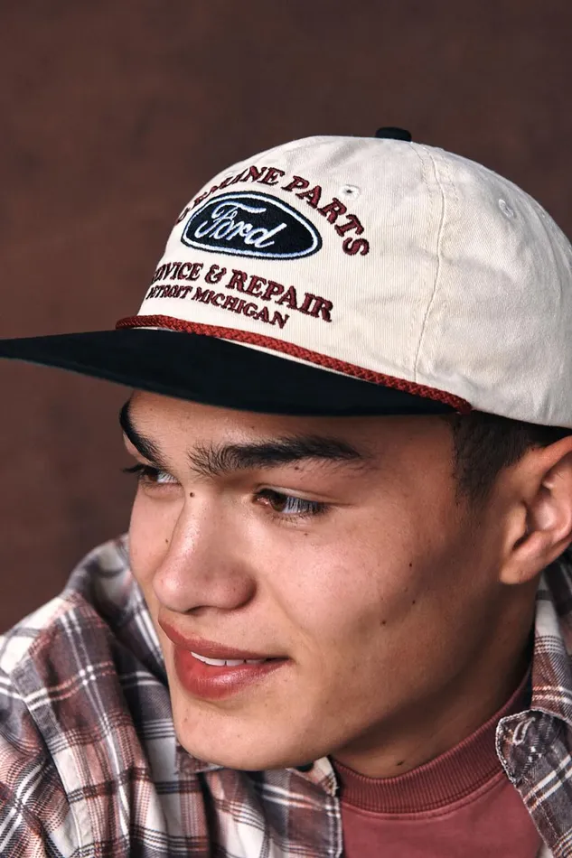 Men Hats Cotton On Ford 5 Panel Hat Lcn For Vintage Whiteford Genuine Parts