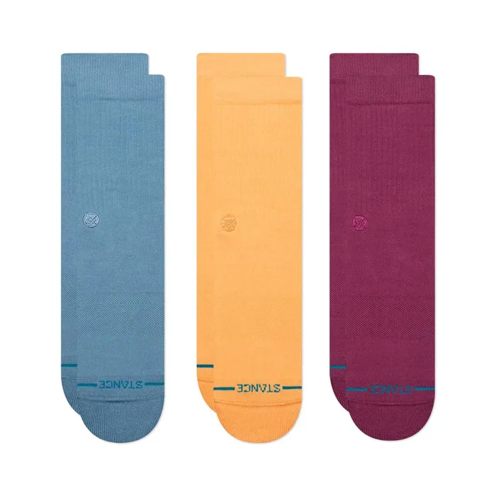 Men Icon Crew Socks 3 Pack Dragon Stance Crew