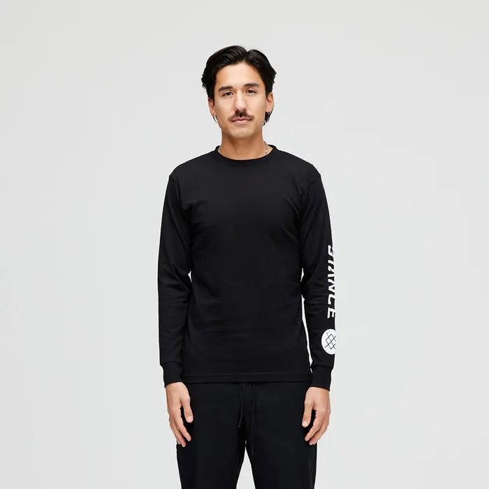 Men Icon Long Sleeve TShirt Black Stance Graphics