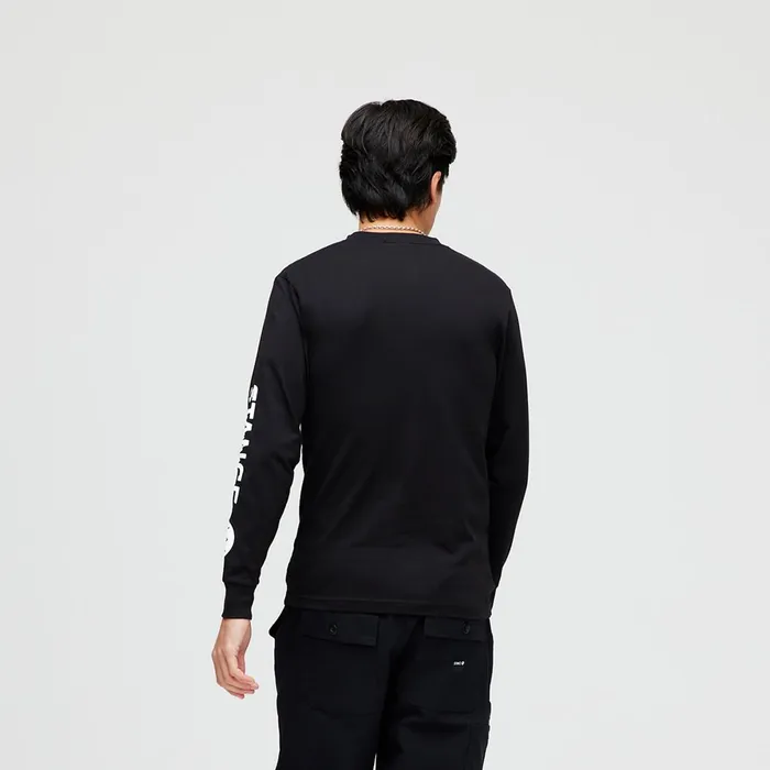 Men Icon Long Sleeve TShirt Black Stance Graphics