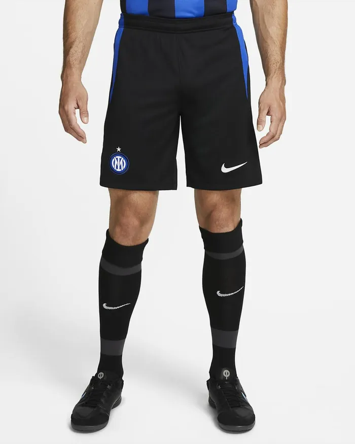 Men Inter Milan 202223 Stadium Home Blackblackwhite Nike Shorts