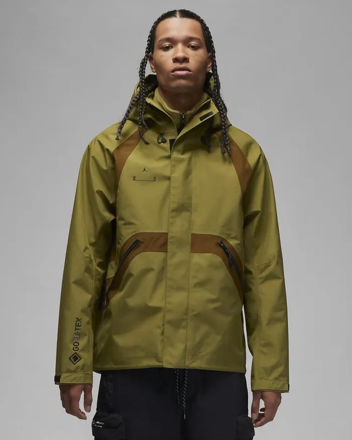 Men Jordan 23 Engineered Pilgrimlight Olive Nike Jackets