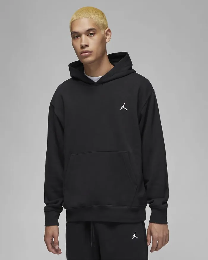 Men Jordan Brooklyn Fleece Blackblackwhite Nike Hoodies And Sweatshirts