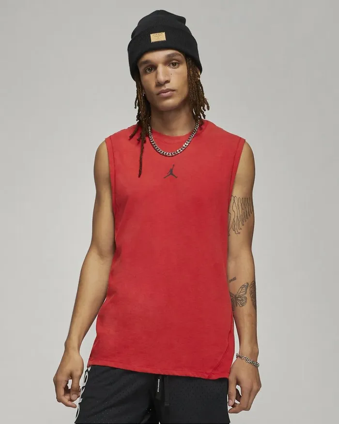 Men Jordan DriFit Sport Gym Redblack Nike Tops And TShirts