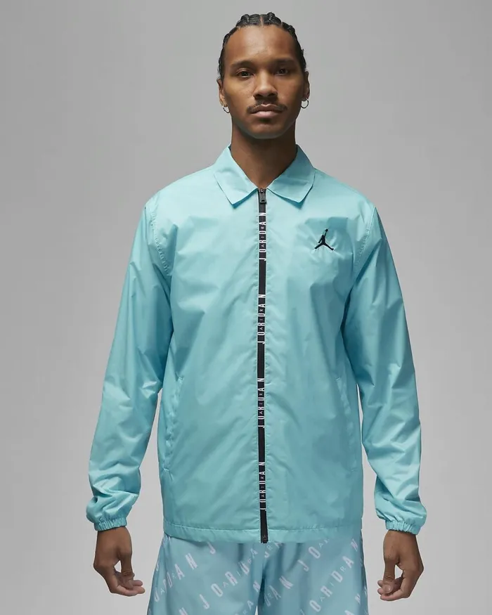 Men Jordan Essentials Bleached Aquablack Nike Jackets