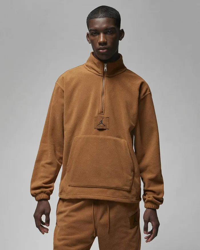Men Jordan Essentials Light British Tan Nike Hoodies And Sweatshirts
