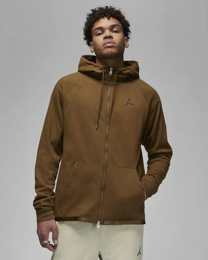 Men Jordan Essentials Light Olivelight Olive Nike Jackets