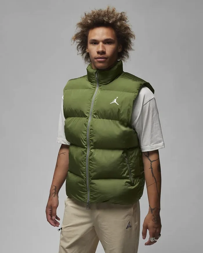 Men Jordan Essentials Sky J Light Olivesail Nike Jackets