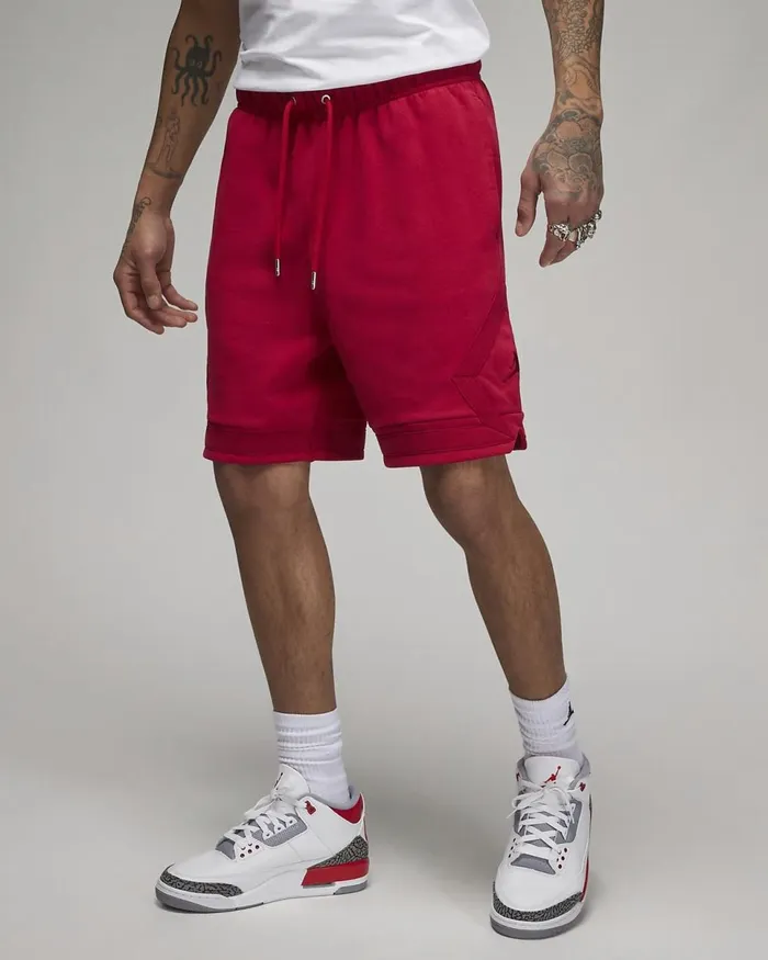 Men Jordan Flight Fleece Cardinal Redcardinal Red Nike Shorts