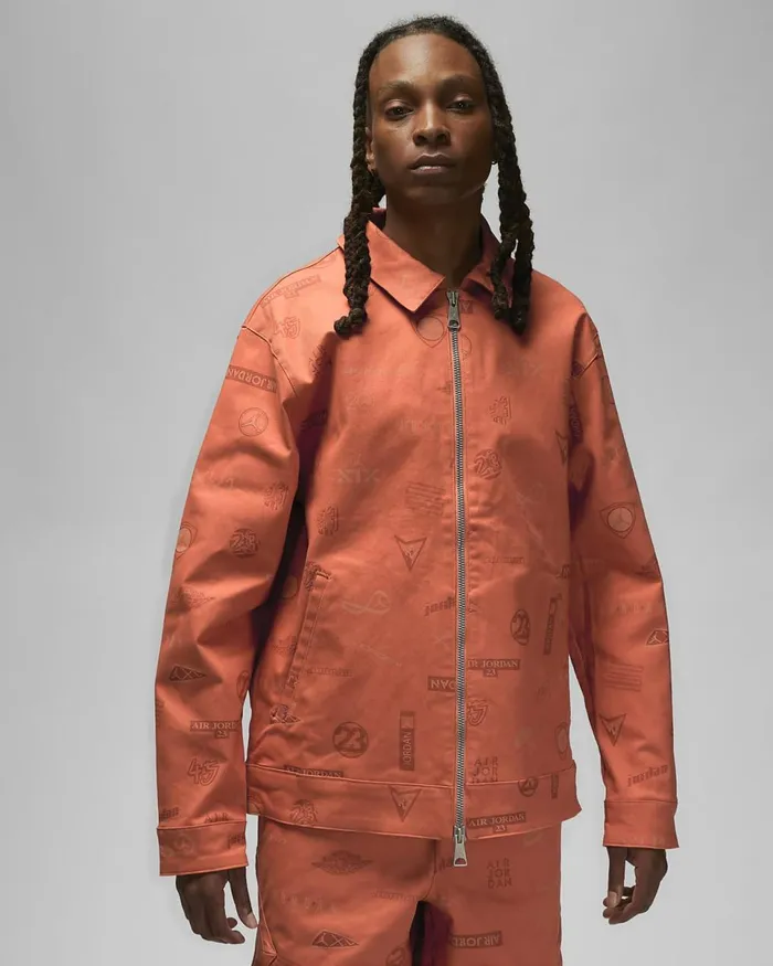 Men Jordan Flight Heritage Light Sienna Nike Jackets